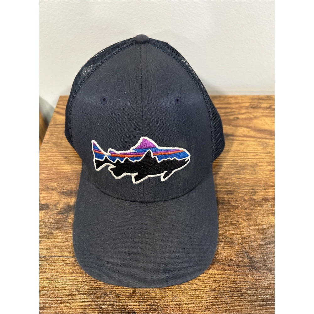 Patagonia Men's Hat - Multi Colored Trout Logo